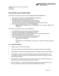 PowerFlex 400 Fault Codes