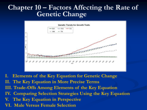 Chapter 10 Factors Affecting the Rate of Genetic Change
