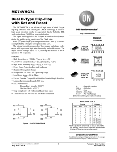 MC74VHC74 - Dual D-Type Flip-Flop with Set