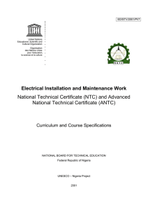 Electrical installation and maintenance work - unesdoc