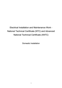Electrical Installation and Maintenance Work