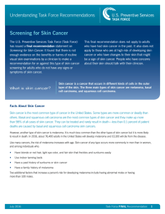 Screening for Skin Cancer: Consumer Guide