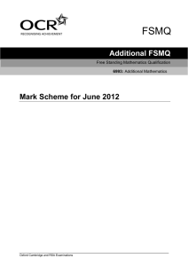 Mark scheme