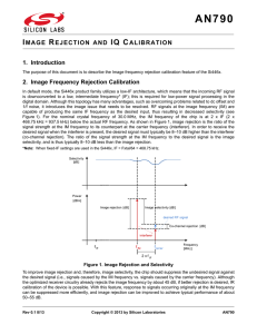 Image Rejection and IQ Calibration -- AN790