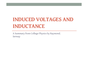 INDUCED VOLTAGES AND INDUCTANCE