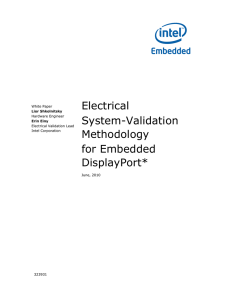 DisplayPort* Electrical System Validation Methodology