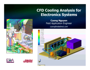 CFD Cooling Analysis for Electronics Systems
