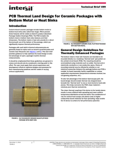 TB499: PCB Thermal Land Design for Ceramic Packages