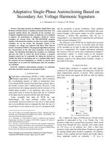 Adaptative Single-Phase Autoreclosing Based on Secondary