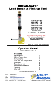 USBS Manual Gen 2 - Utility Solutions, Inc.