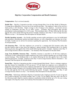 Digi-Key Corporation Compensation and Benefit Summary