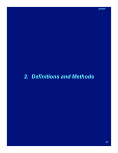 2. Definitions and Methods