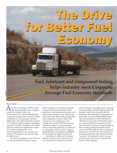 The Drive for Better Fuel Economy