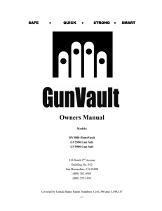 GunVault Manual HV3000-5500-5900