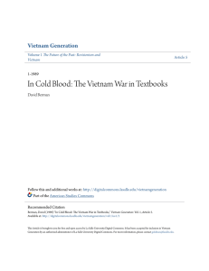 In Cold Blood: The Vietnam War in Textbooks