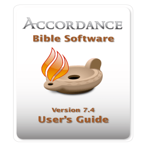 Accordance User`s Guide 7.4