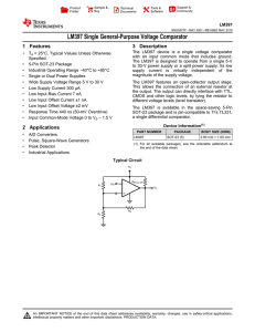 LM397 Single General-Purpose Voltage Comparator (Rev. F)