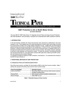 IGBT Protection in AC or BLDC Motor Drives