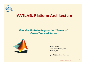 MATLAB: Platform Architecture