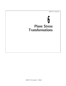 Plane Stress Transformations