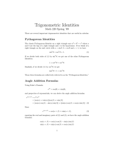 Trigonometric Identities