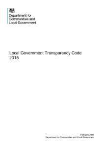 Local Government Transparency Code 2015