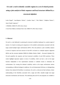 SA-conf: a tool to identify variable regions in a set of related