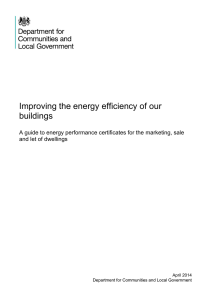 Improving the energy efficiency of our buildings