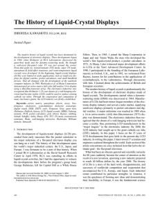 The history of liquid-crystal displays