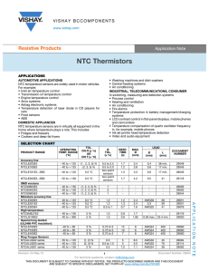 NTC Thermistors