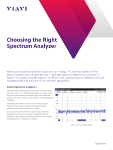 Choosing the Right Spectrum Analyzer