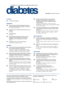 A JOURNAL OF THE AMERICAN DIABETES ASSOCIATION March