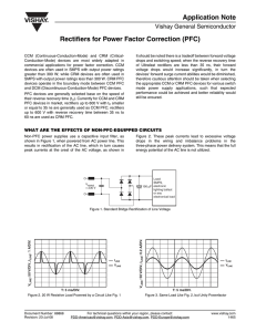 Rectifiers for Power Factor Correction (PFC) Application Note