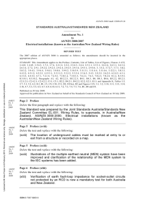 AS/NZS 3000:2007 Amendment No. 1 Electrical installations (known