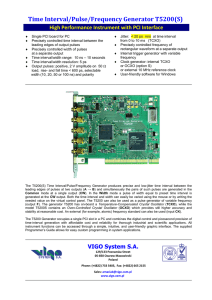 Time Interval/Pulse/Frequency Generator T5200(S)