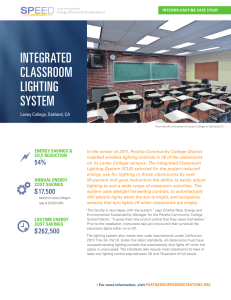 integrated classroom lighting system