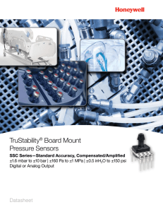 TruStability® Board Mount Pressure Sensors, SSC Series