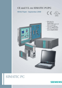 White Paper: CE and UL on SIMATIC PC/PG