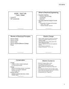 What is Electrical Engineering Review of Electrical Principles