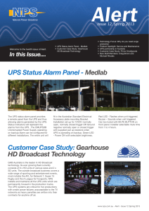 UPS Status Alarm Panel - Medlab Customer Case Study