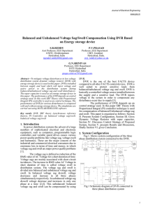 Balanced and Unbalanced Voltage Sag/Swell Compensation Using