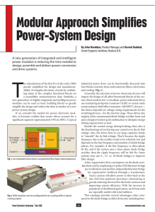 Modular Approach Simplifies Power-System