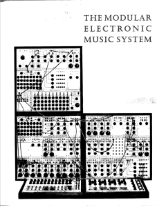 the modular electronic music system