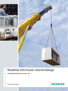 Modular Electronic Interlockings