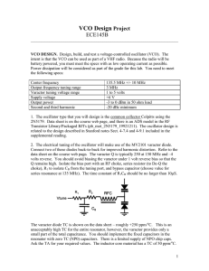 VCO Design Project