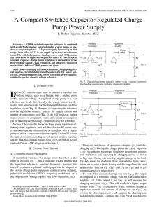 A Compact Switched-Capacitor Regulated Charge Pump