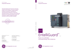 GE - EntelliGuard - Power Circuit Breaker