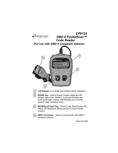 CP9125 OBD II PocketScan™ Code Reader