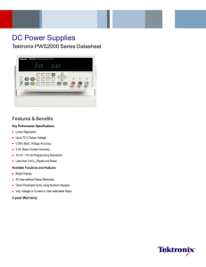 DC Power Supplies - PWS2000 Series