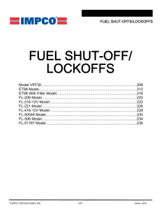 fuel shut-off/ lockoffs